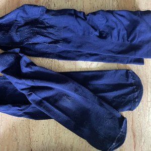 NEW Small FP Shimmer Lurex Blue Pantyhose Tights